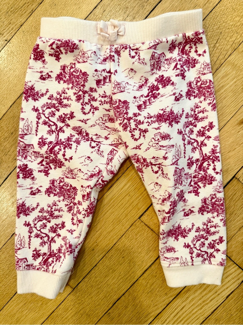 Janie And Jack Toile Baby Girl Sweatpants Size 12-18m
